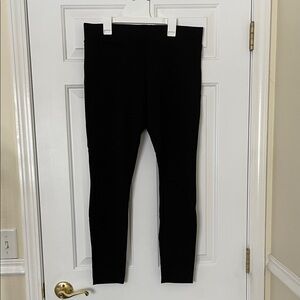 American Giant Women's Slim Ponte Pants, Black, size 12